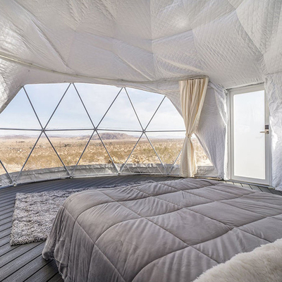 Prefab Inflatable Dome Tent Hotel Decoration Transparent Geodesic