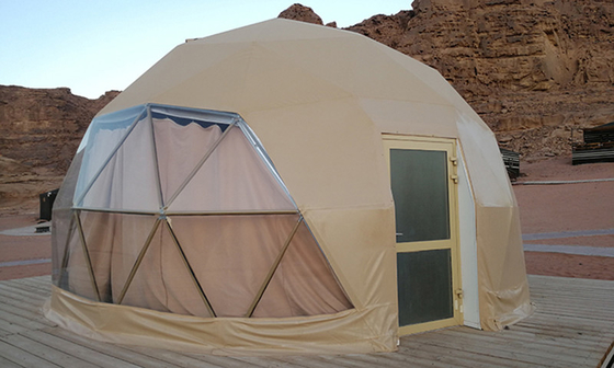 Hotel Decoration Inflatable Round Dome Tent Prefab Geodesic