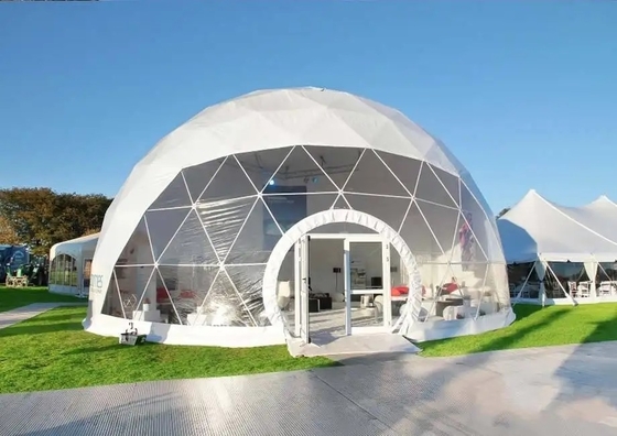 Outdoor Waterproof Inflatable Dome Tent Hotel Modular Tent With Bathroom