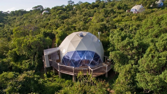 Outdoor Waterproof Inflatable Dome Tent Hotel Modular Tent With Bathroom
