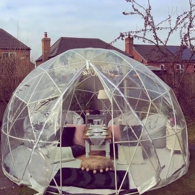 Customized Logo 2.9m Igloo Dome Tent Transparent PVC For Garden House