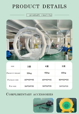 Kids Play Inflatable Bubble House Balloon Outdoor 3m Dome Tent