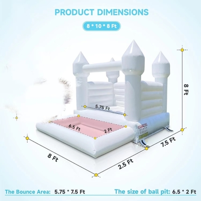 OEM Inflatable Bubble House Moon Jumping White Bouncy Castle