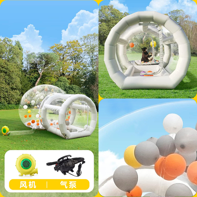Custom Outdoor Bubble Bounce House Balloons Inflatable Kids Play