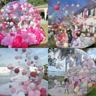 Custom Outdoor Bubble Bounce House Balloons Inflatable Kids Play