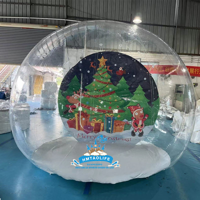 Blue Inflatable Bubble House With Jumping Pvc Transparent For Outdoor Party