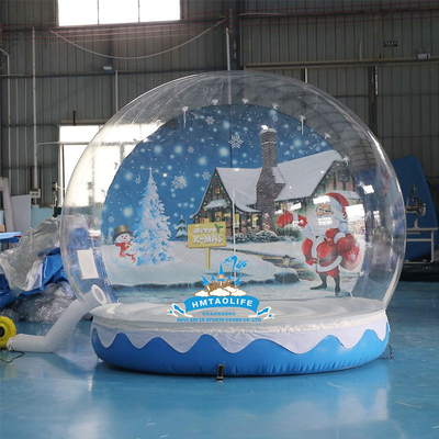 Blue Inflatable Bubble House With Jumping Pvc Transparent For Outdoor Party