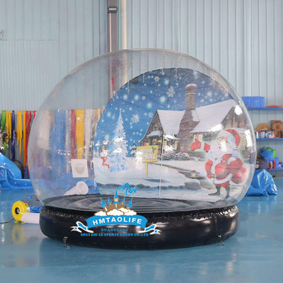 Blue Inflatable Bubble House With Jumping Pvc Transparent For Outdoor Party