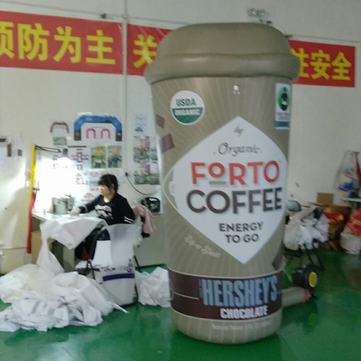 customized Giant For Advertising inflatable coffee cup for promotion event mascot characters