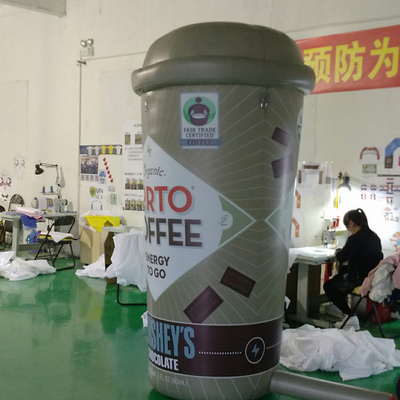 customized Giant For Advertising inflatable coffee cup for promotion event mascot characters