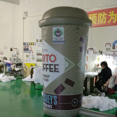 Customized Giant Promotion Event Mascot Characters Inflatable Coffee Cup for Advertising