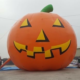 Outdoor Parade Inflatable Helium Pumpkin Balloon For Halloween Inflatable Festival Flying Balloon