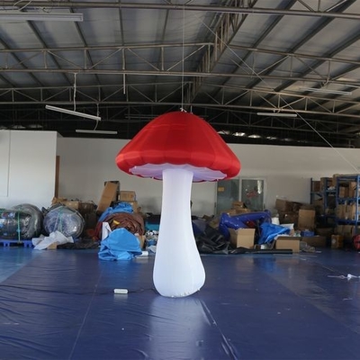 Personalized 4 Meters Height Inflatable Lighting Mushroom Model For Event Display LED Mushroom Flower