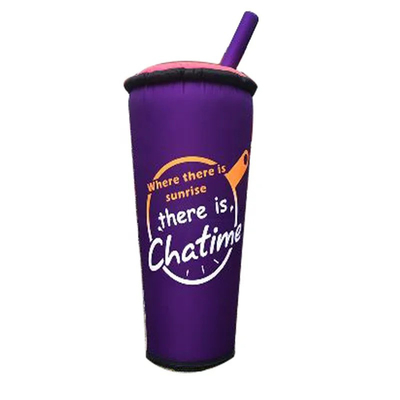 Customized Advertising Giant inflatable bottle cup for promotion event  milk tea bottle  tea cup win bottle inflatable can