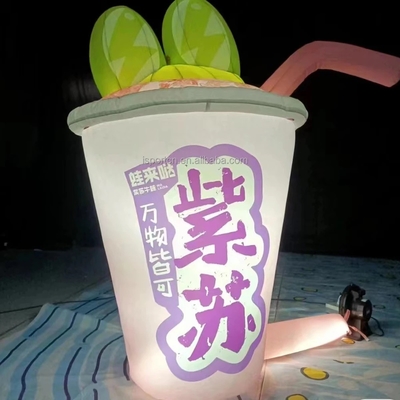 Customized Advertising Giant inflatable bottle cup for promotion event  milk tea bottle  tea cup win bottle inflatable can