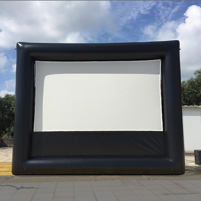 Customized Outdoor Giant Inflatable ground 16X9Ft Inflatable screen for Play a movie