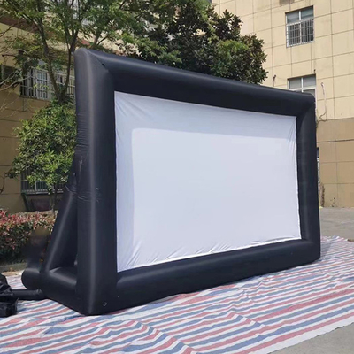 Customized Outdoor Giant Inflatable ground 16X9Ft Inflatable screen for Play a movie