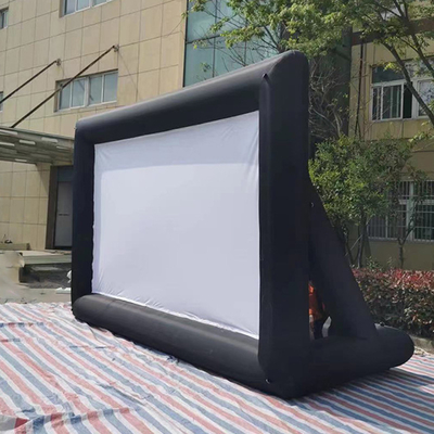 Customized Outdoor Giant Inflatable ground 16X9Ft Inflatable screen for Play a movie