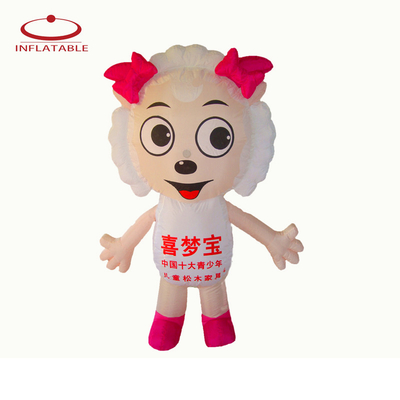 Giant Inflatable Cartoon Mascot Customized Oxford Cute Advertising