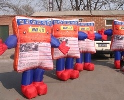 Giant Inflatable Sports Mascots Advertising 3D Cartoon Oxford Material