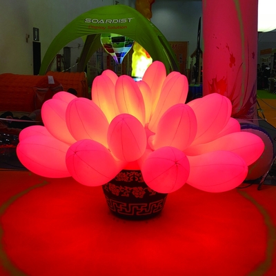 Wedding Decoration Inflatable LED Light Colorful Large Inflatable Flowers