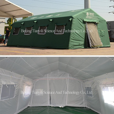 OEM/ODM Large Convenient High Quality Outdoor Camping Green Inflatable Tent Relief Waterproof Oxford Tent