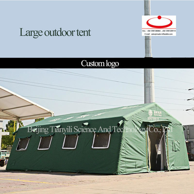 OEM/ODM Large Convenient High Quality Outdoor Camping Green Inflatable Tent Relief Waterproof Oxford Tent