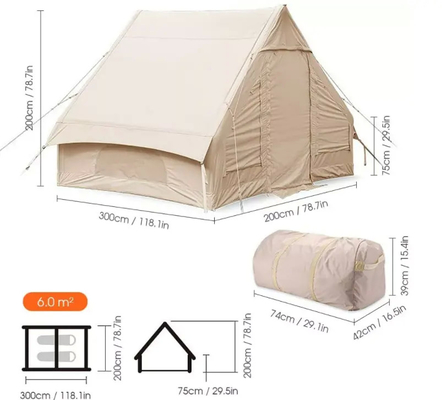 Manufacturer Direct Supply New Arrivals Inflatable Air Tent Super Light Family Inflatable Cabin Tent