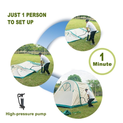 Hot Four-season 10 person Winter Waterproof Outdoor Luxury Hotel Desert Pop Up Air Tent Inflatable Camping Tent for 8 person