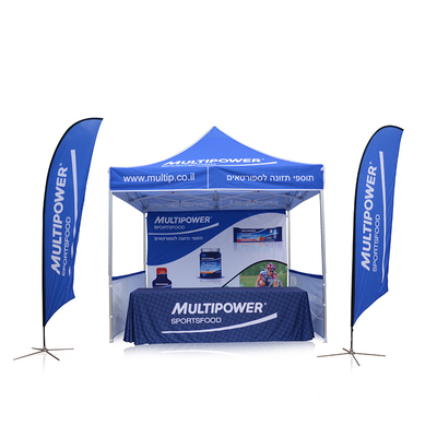 10 ft Outdoor Aluminum Hexagonal Bracket fold tent Structure Used Trade Show Tent For Commercial Event