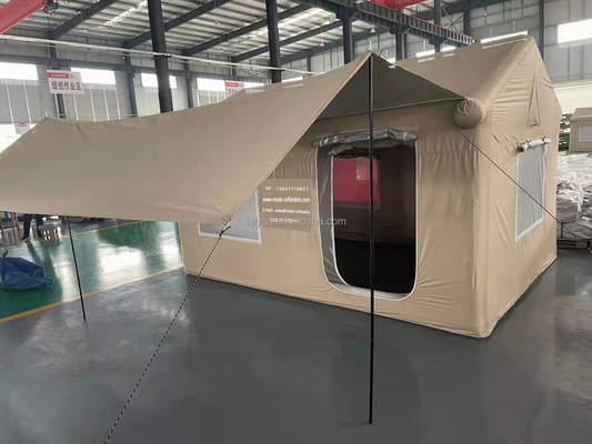 High quality portable folding waterproof double-layer air conditioner inflatable house tent for outdoor camping and travel