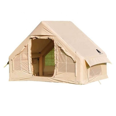 Wholesale Inflatable Air Tourist Tent Large Canvas Glamping Cabin Tent Family Outdoor Inflatable Camping Tent