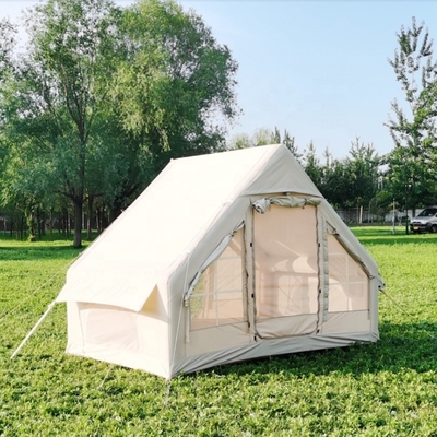 Wholesale Inflatable Air Tourist Tent Large Canvas Glamping Cabin Tent Family Outdoor Inflatable Camping Tent