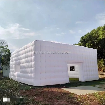 White Inflatable Structures Exhibition Tent White Large Inflatable Show Cube Tent for Advertising Events