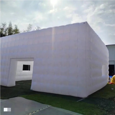 White Inflatable Structures Exhibition Tent White Large Inflatable Show Cube Tent for Advertising Events