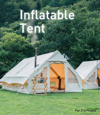 Air Family Inflatable Camping Tent Canvas Customized Luxury Polyester