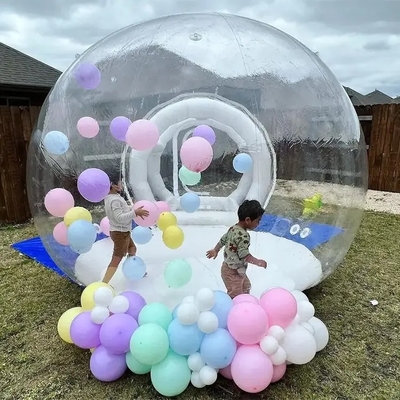 Portable Inflatable Transparent Bubble Tent 5m OEM With Blower