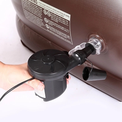 Elevated Built-in Pump Durable Automatic Electric Inflation Blow Up Air Bed Soft Plush Flocking Mattress
