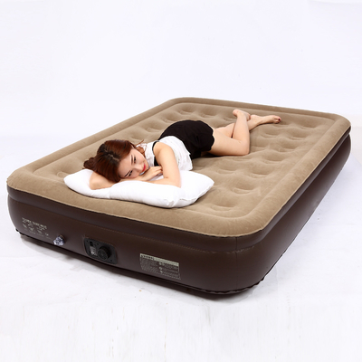 hot selling Blow Up Air Bed Soft Plush Flocking Mattress Durable Automatic Electric Inflation air mattress