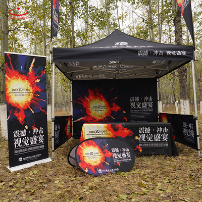 10 ft Outdoor Aluminum Hexagonal Bracket fold tent Structure Used Trade Show Tent For Commercial Event