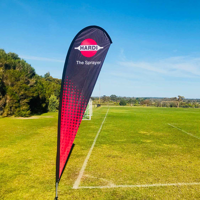 outdoor flying polyester double sided Advertising beach flag Marketing custom Feather banner