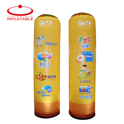 Custom Logo Inflatable Column 3.5m Advertising Classic With Light